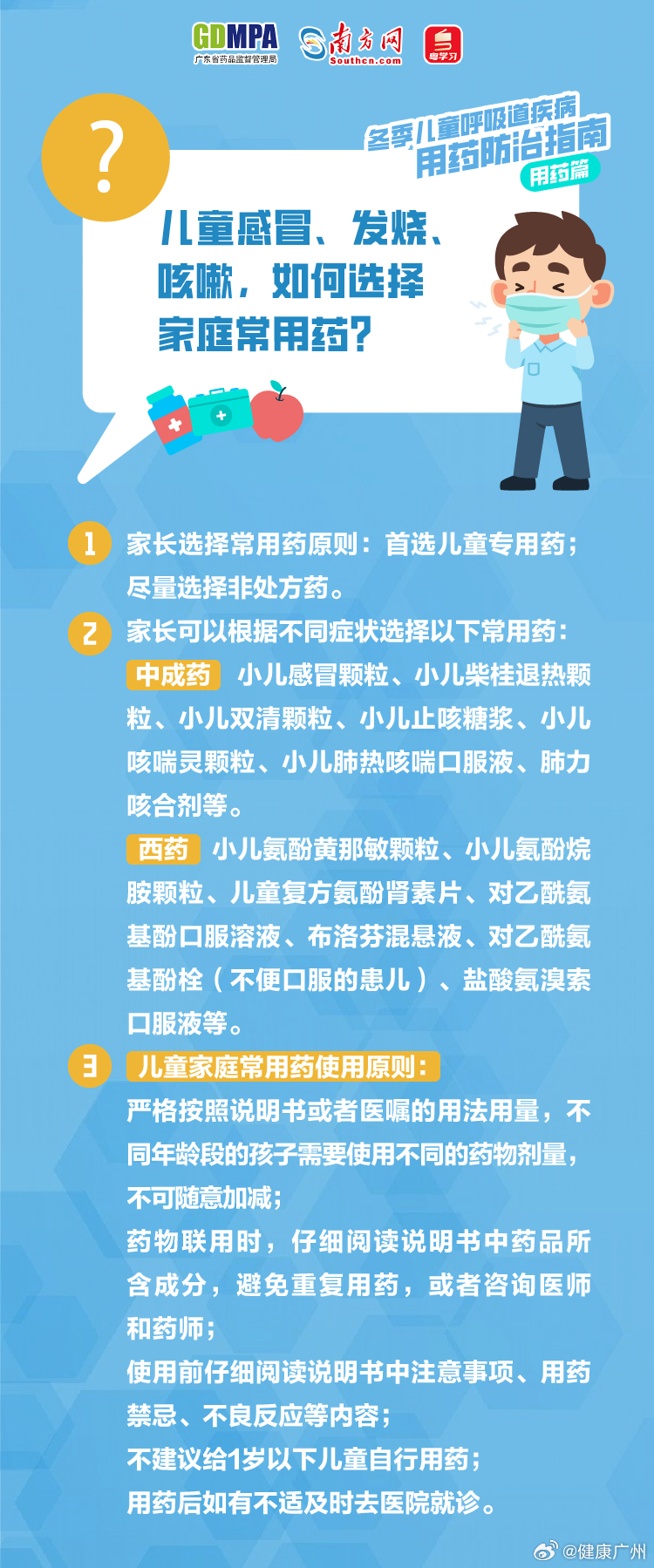 儿童呼吸道感染用药注意事项，四大要点需牢记