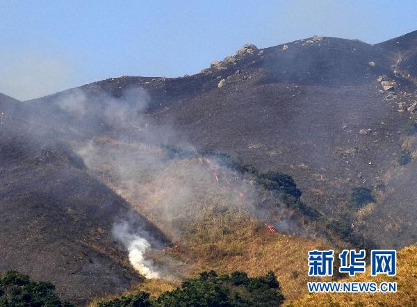 香港白虎山突发山火