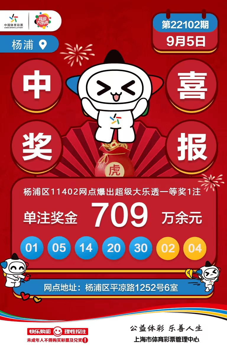 上海浦东一个月内产生3个大乐透大奖